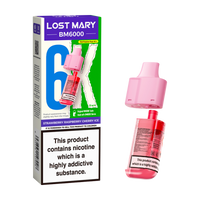 lost mary bm6000 refill pack strawberry raspberry cherry ice
