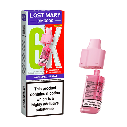 lost mary bm6000 refill pack watermelon kiwi