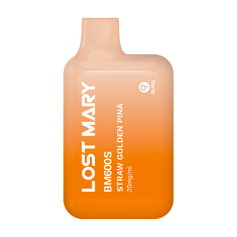 Straw Golden Pina Lost Mary BM600S Disposable Device