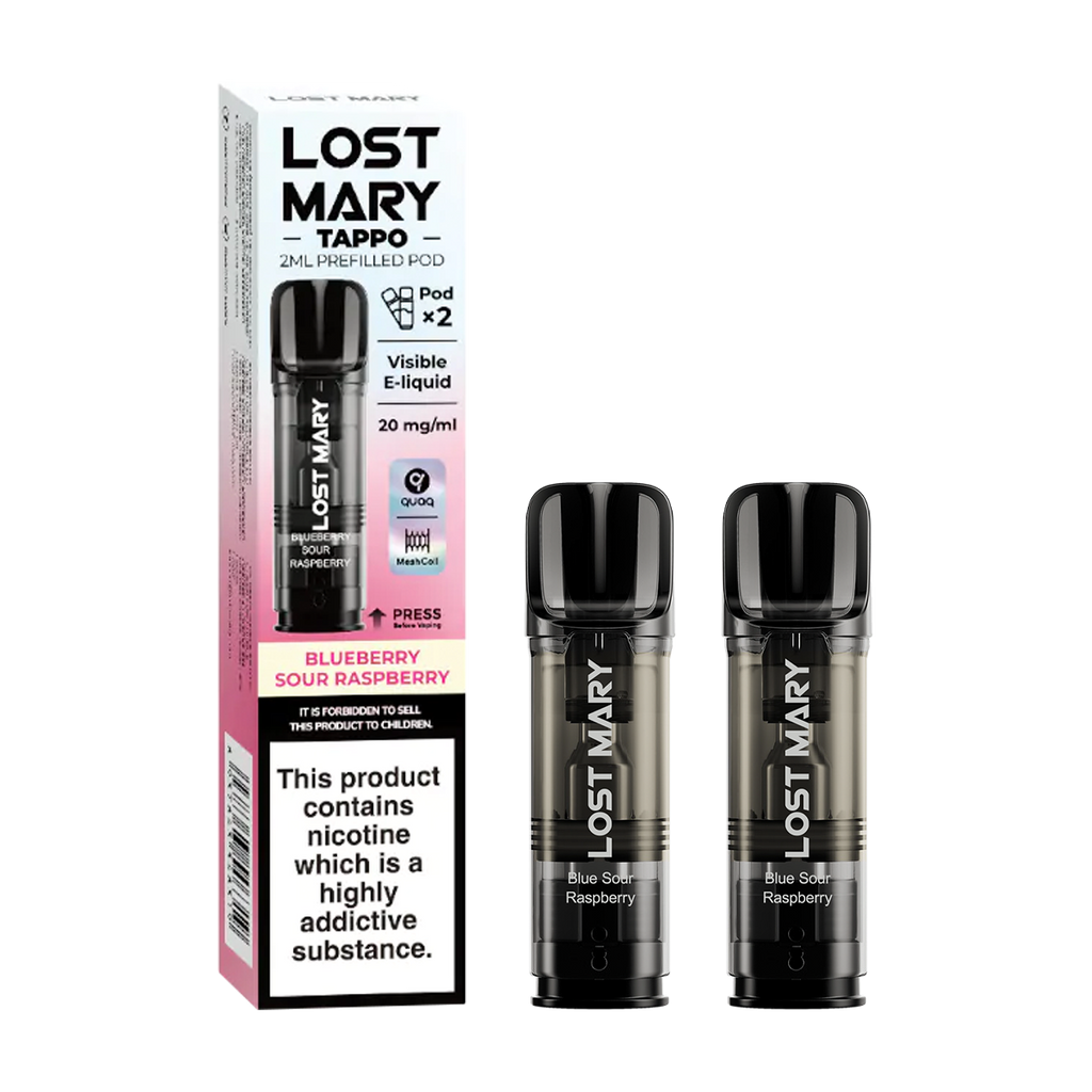 elf bar vape uk Blueberry Sour Raspberry Lost Mary Tappo Pods