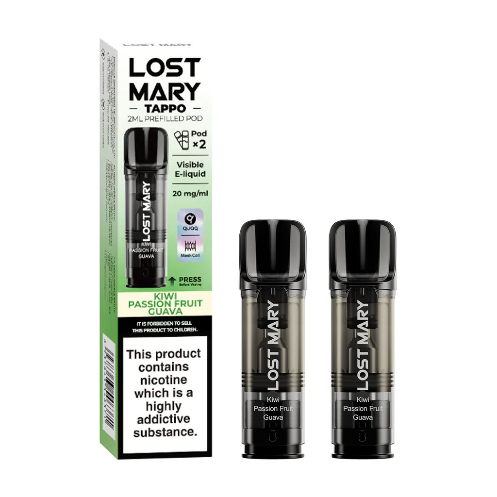 lost mary bm600 kiwi passion fruit guava Kiwi Passion Fruit Guava Lost Mary Tappo Pods