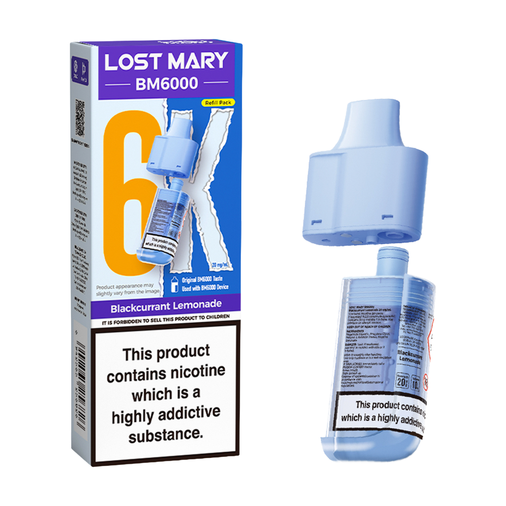 lost mary bm6000 refill blackcurrant lemonade