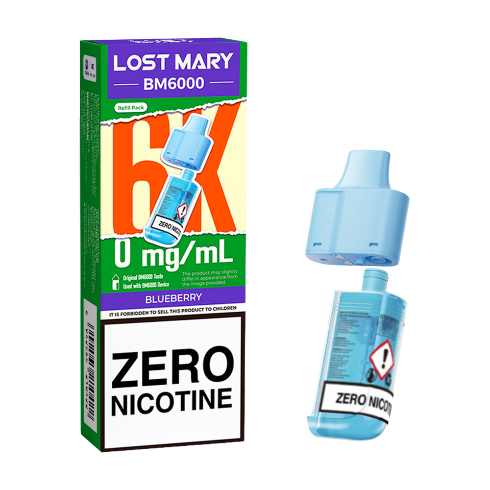 Blueberry Lost Mary BM6000 Refill Pack | Replacement Pod Ecigwizard Blueberry Lost Mary BM6000 Refill Pack | Replacement Pod Ecigwizard