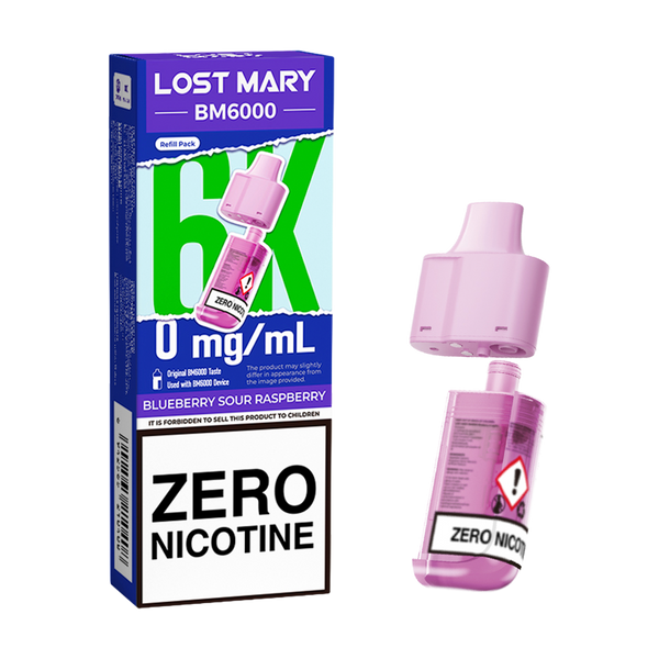 lost mary blueberry sour raspberry 6000 Blueberry Sour Raspberry Lost Mary BM6000 Refill Pack – Ecigwizard