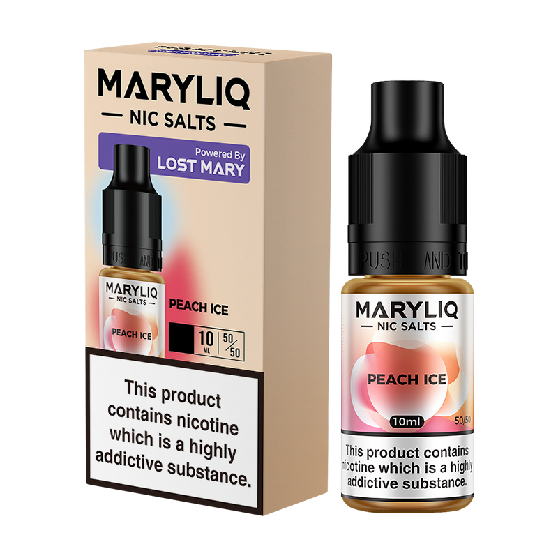 Peach Ice Maryliq Nic Salt by Lost Mary