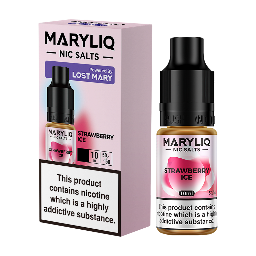 Strawberry Ice Maryliq Nic Salt by Lost Mary | Vape Juice Ecigwizard Strawberry Ice Maryliq Nic Salt by Lost Mary | Vape Juice Ecigwizard