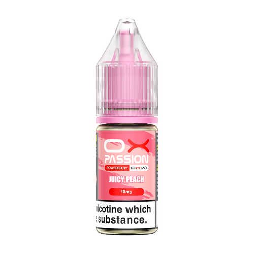 oxva ox passion nic salts juicy peach 10mg