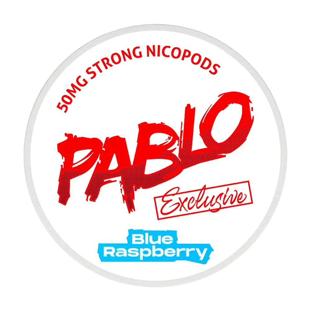 pablo exclusive nicotine pouches blue raspberry