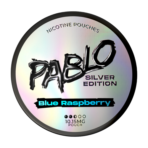pablo nicotine pouches silver edition blue raspberry