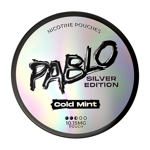 pablo nicotine pouches silver edition cold mint