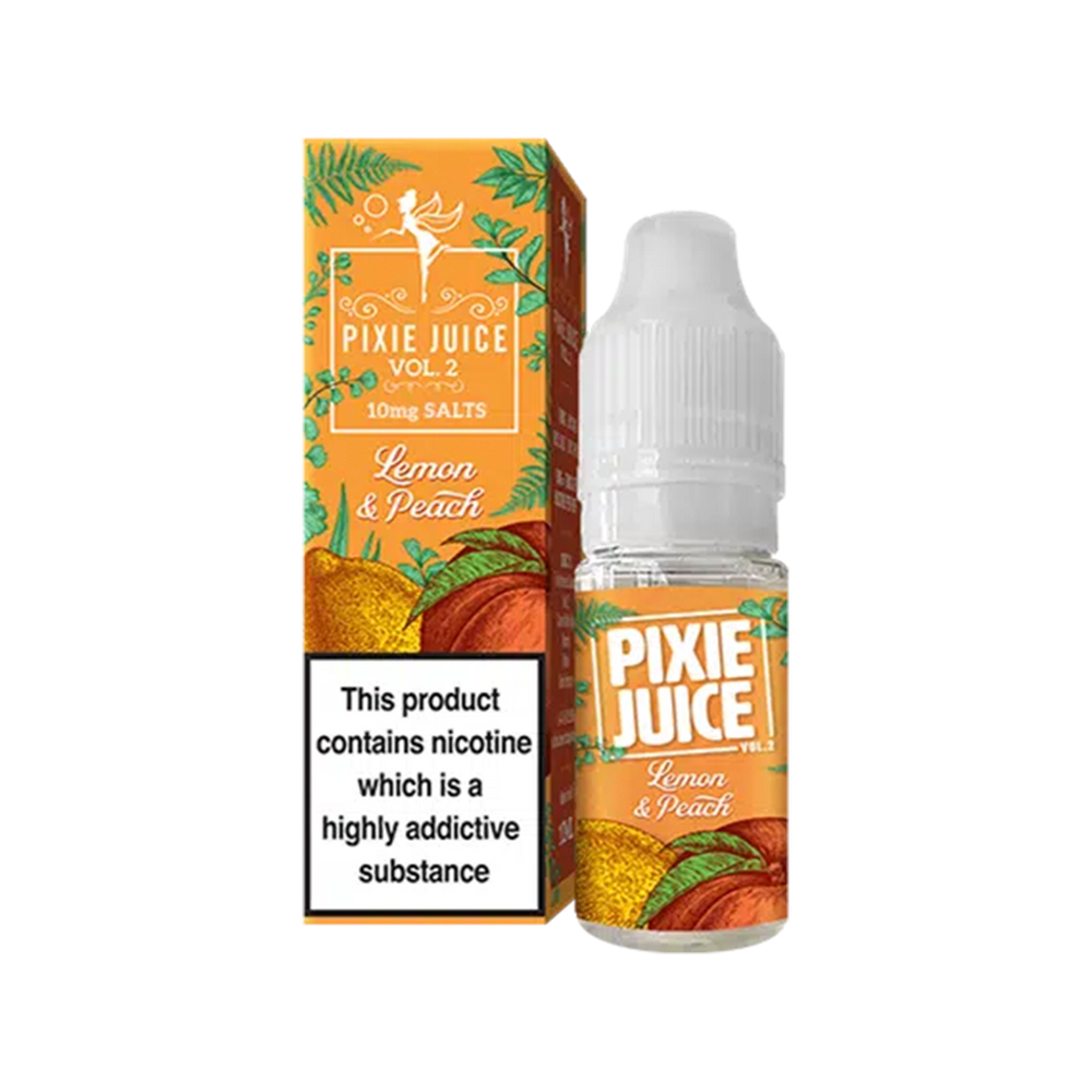 pixie juice v2 nic salt lemon peach