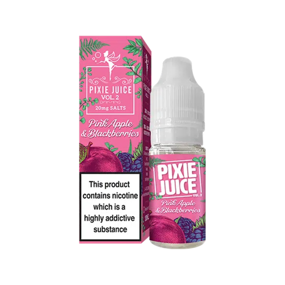 pixie juice v2 nic salt pink apple blackberries