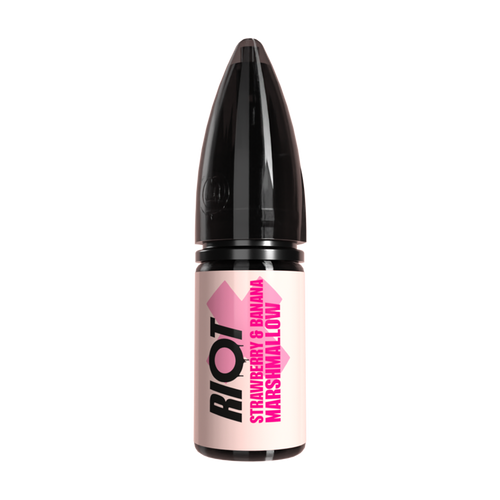 riot x strawberry and banana marshmallow nic salt