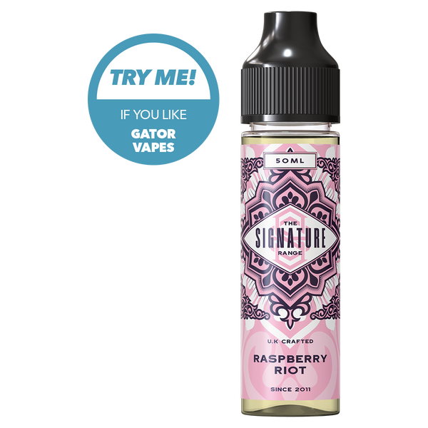 riot vape juice Raspberry Riot by The Signature Range 50ml