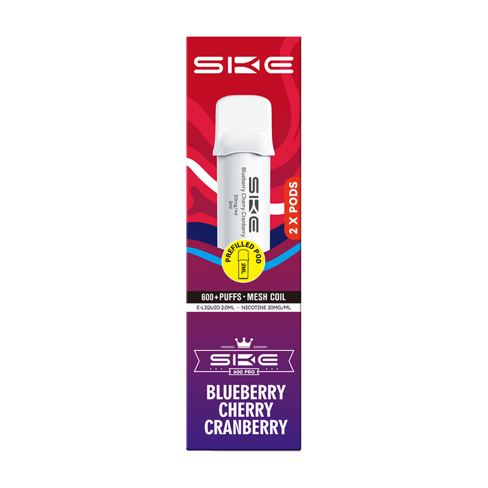 Blueberry Cherry Cranberry SKE 600 Pro Pods