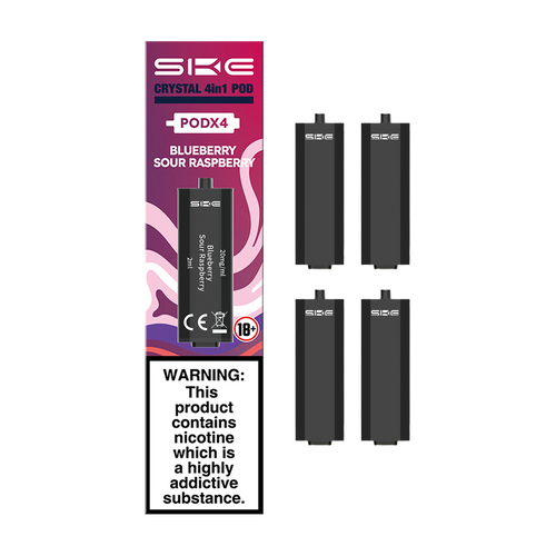 ske crystal 4in1 pods blueberry sour raspberry