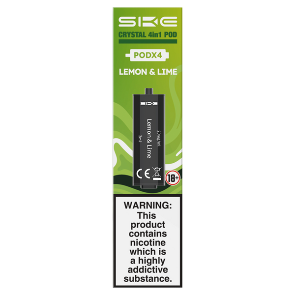 Lemon & Lime SKE Crystal 4in1 Pods | Prefilled Vape Pods  Ecigwizard