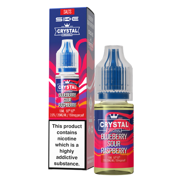 crystal vape liquid Blueberry Sour Raspberry Nic Salt by SKE Crystal 10ml