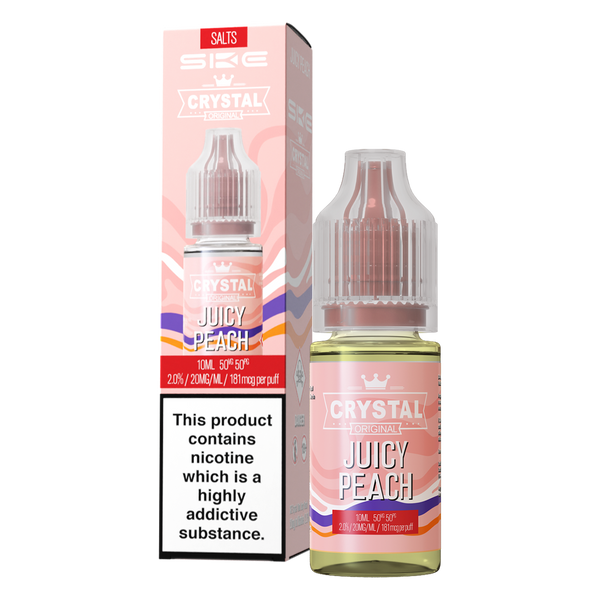 juicy peach vape liquid elux Juicy Peach Nic Salt by SKE Crystal 10ml