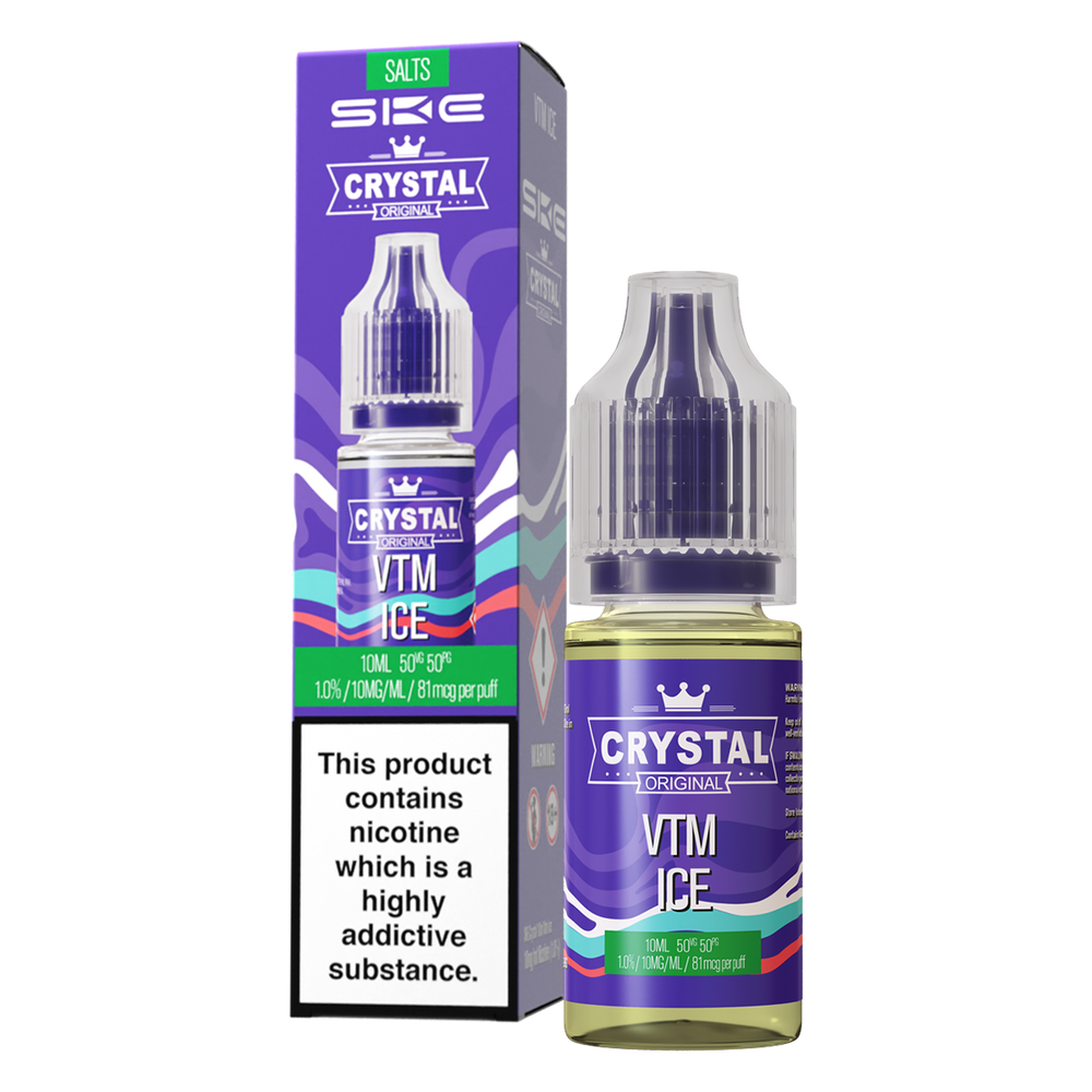 VTM Ice Nic Salt by SKE Crystal 10ml | 5 For 22 Ecigwizard VTM Ice Nic Salt by SKE Crystal 10ml | 5 For 22 Ecigwizard