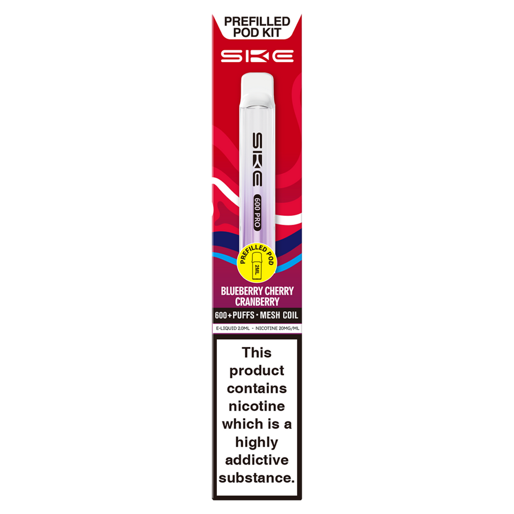 SKE 600 Pro Prefilled Pod Kit | Rechargeable & Eco-Friendly Ecigwizard SKE 600 Pro Prefilled Pod Kit | Rechargeable & Eco-Friendly Ecigwizard