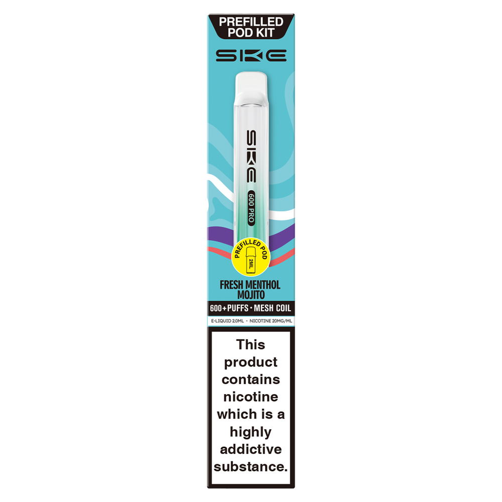 SKE 600 Pro Prefilled Pod Kit | Rechargeable & Eco-Friendly Ecigwizard SKE 600 Pro Prefilled Pod Kit | Rechargeable & Eco-Friendly Ecigwizard