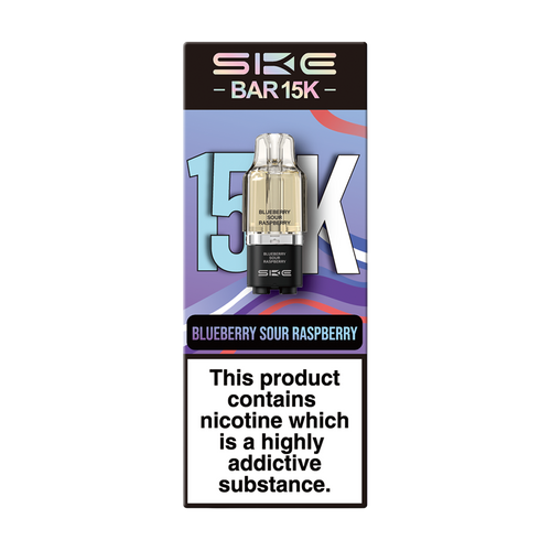 ske bar 15k pods blueberry sour raspberry