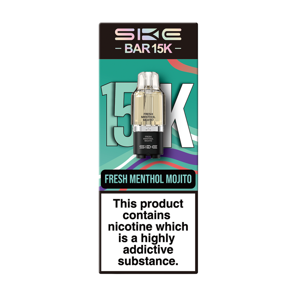 ske bar 15k pods fresh menthol mojito