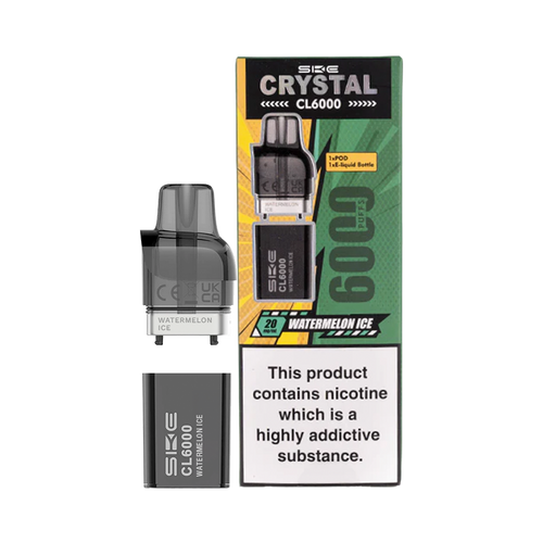 SKE Crystal CL6000 | Big Puff Vape Kit | Pre-filled Pods Ecigwizard SKE Crystal CL6000 | Big Puff Vape Kit | Pre-filled Pods Ecigwizard