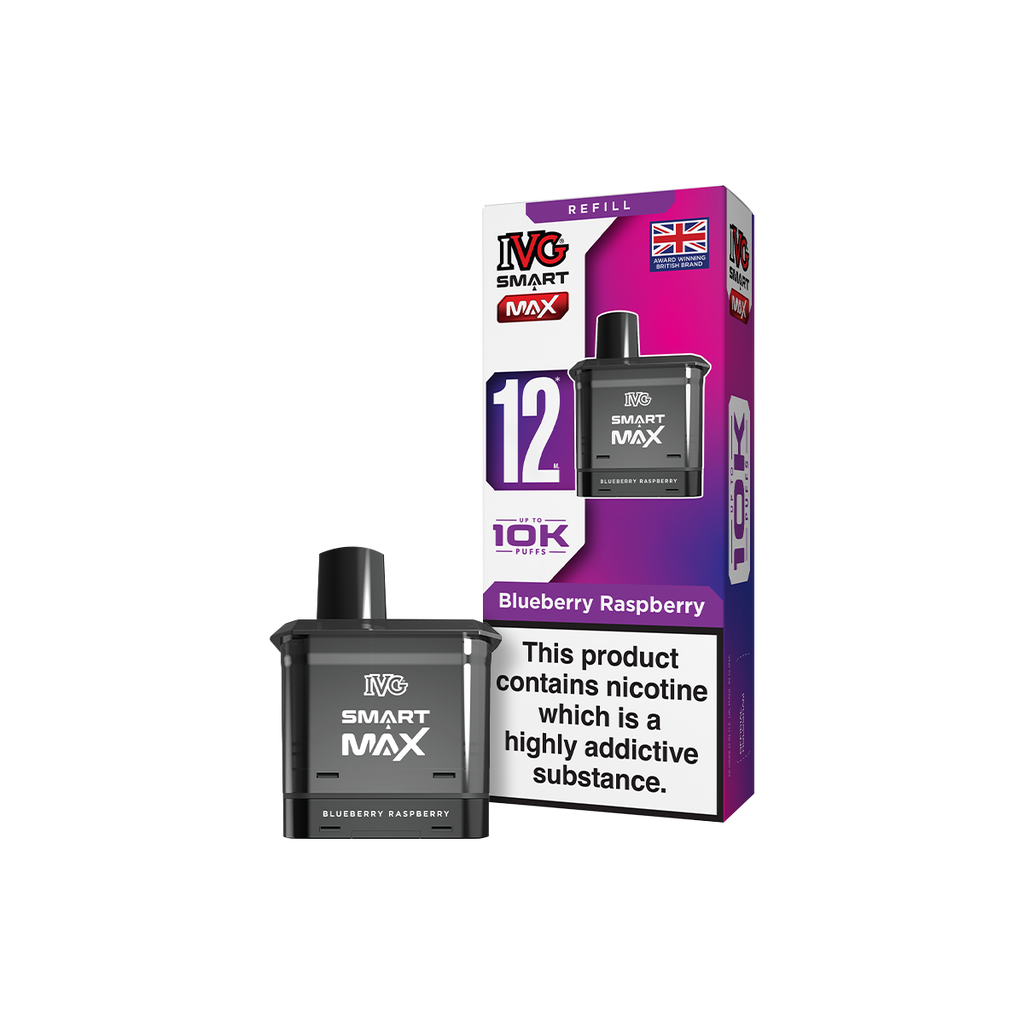 Blueberry Raspberry IVG Smart Max Refill Pack | 2ml Pods  Ecigwizard