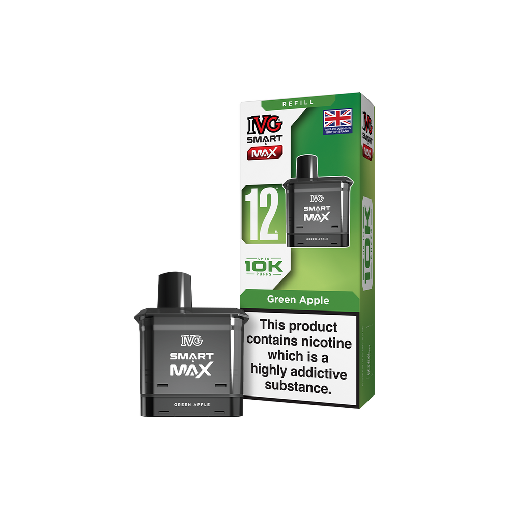 Green Apple IVG Smart Max Refill Pack | 2ml Pods Ecigwizard Green Apple IVG Smart Max Refill Pack | 2ml Pods Ecigwizard