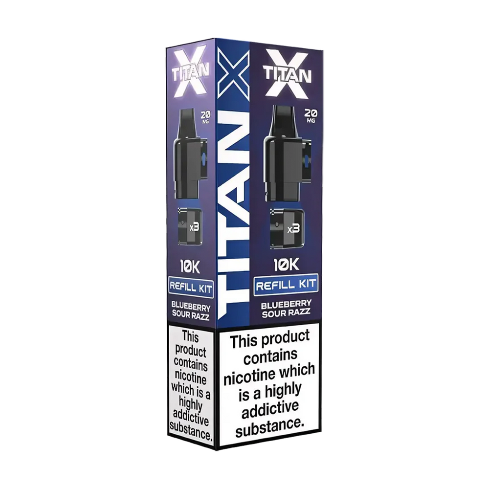titan x prefilled pods blueberry sour razz