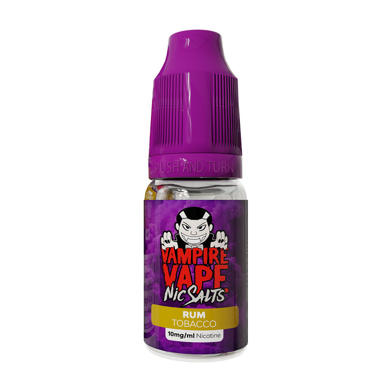 vampire vape 10ml nic salts collection rum tobacco
