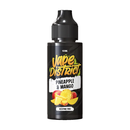 vape district pineapple and mango 100ml shortfill