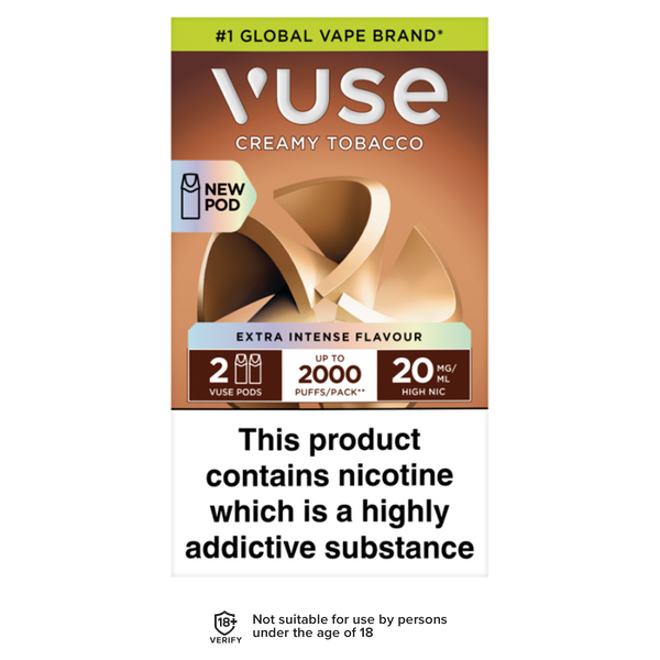 Creamy Tobacco Vuse Pro Pods | 3 Prefilled Pods For 15 Ecigwizard Creamy Tobacco Vuse Pro Pods | 3 Prefilled Pods For 15 Ecigwizard
