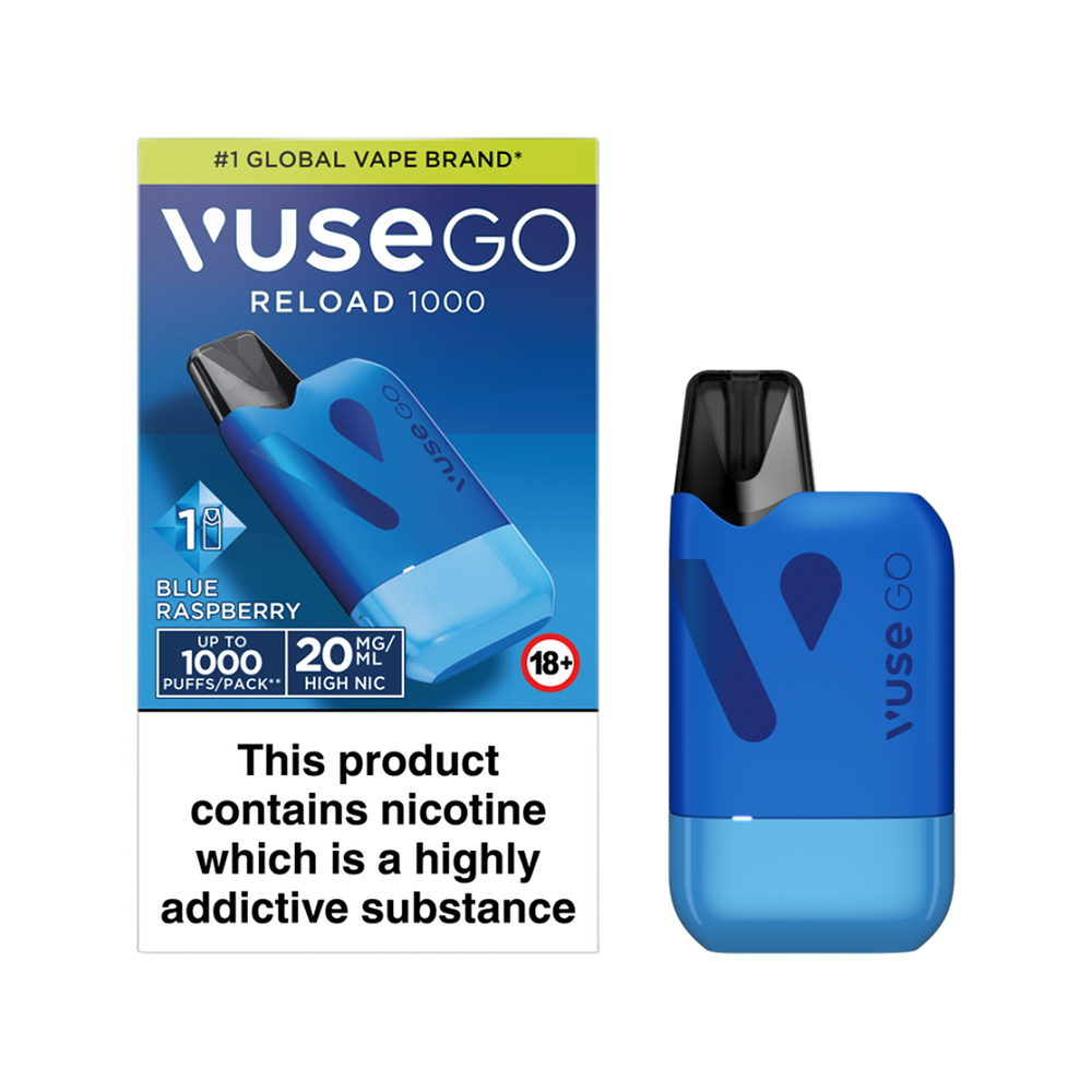 Blue Blue Raspberry Vuse Go Reload Kit | 3 Pods For 15 Ecigwizard Blue Blue Raspberry Vuse Go Reload Kit | 3 Pods For 15 Ecigwizard