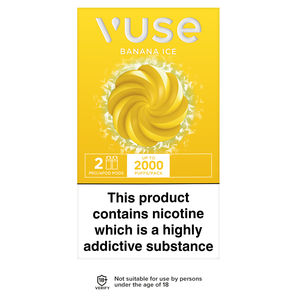 Vuse Pro Pods vPro Banana Ice | Ecigwizard Vuse Pro Pods vPro Banana Ice | Ecigwizard