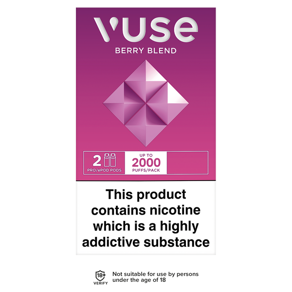 Vuse Pods Dark Cherry Vuse ePod Berry Blend Pods Dark Cherry | Extra  Intense Flavour Pods