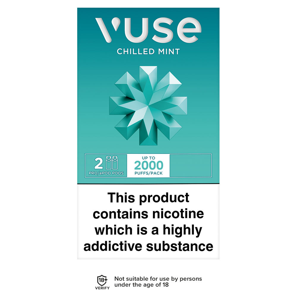 Vuse Pro Pods vPro Chilled Mint | Ecigwizard | Free Delivery Vuse Pro Pods vPro Chilled Mint | Ecigwizard | Free Delivery