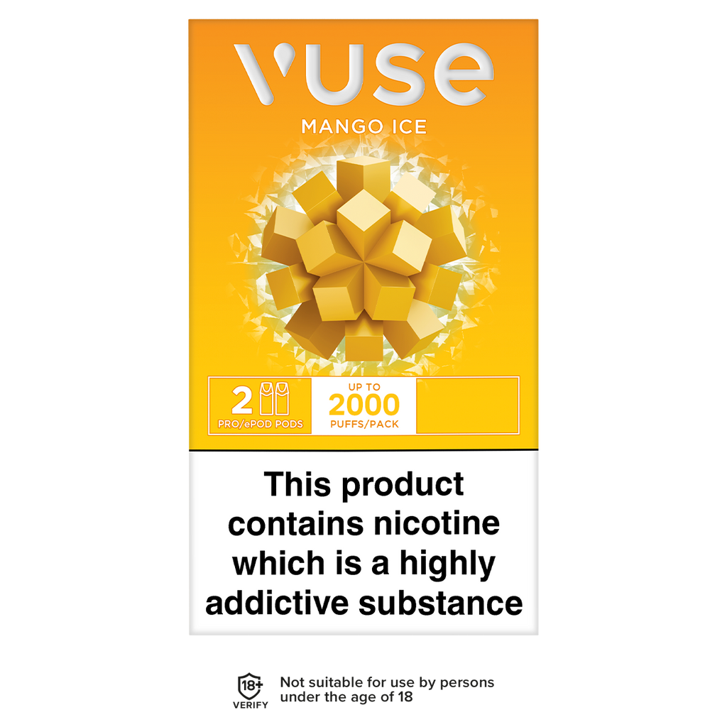 Vuse ePod vPro Mango Ice Pods | Ecigwizard | Free Delivery Vuse ePod vPro Mango Ice Pods | Ecigwizard | Free Delivery