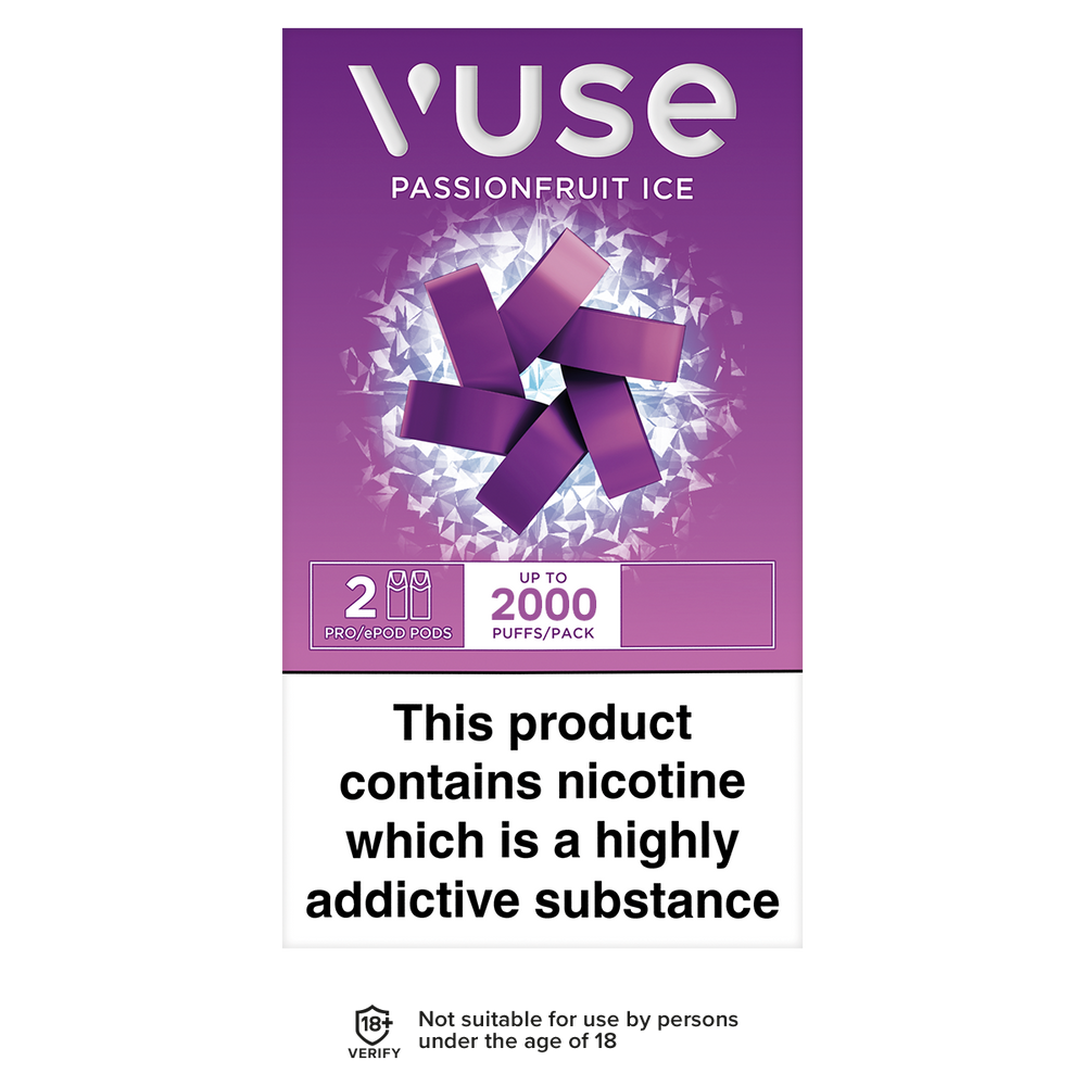 Vuse Pro Pods vPro Passionfruit Ice | Ecigwizard Vuse Pro Pods vPro Passionfruit Ice | Ecigwizard