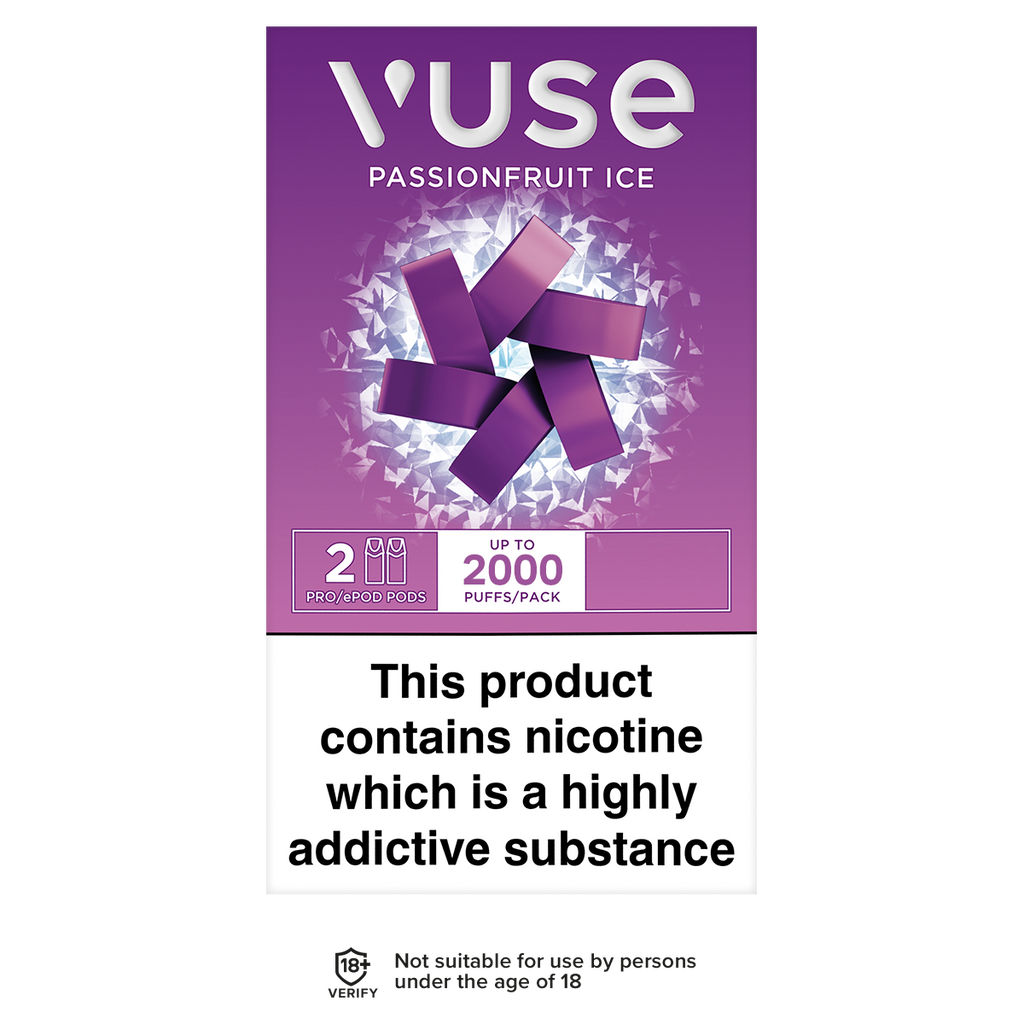 Vuse Pro Pods vPro Passionfruit Ice | Ecigwizard Vuse Pro Pods vPro Passionfruit Ice | Ecigwizard