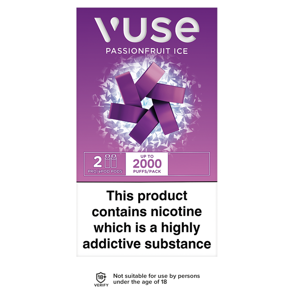 Vuse Pro Pods vPro Passionfruit Ice | Ecigwizard Vuse Pro Pods vPro Passionfruit Ice | Ecigwizard