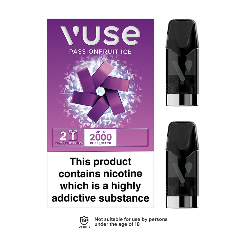 pods de vuse Pro vPro Passionfruit Ice Replacement-Pods COIL TYPE:0.6 ohm Mesh Geek Bar Pulse X