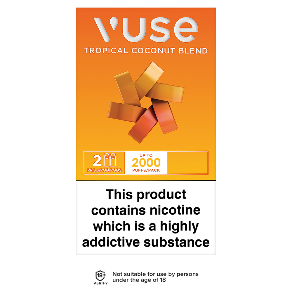 Vuse Pro Pods vPro Tropical Coconut Blend | Ecigwizard Vuse Pro Pods vPro Tropical Coconut Blend | Ecigwizard