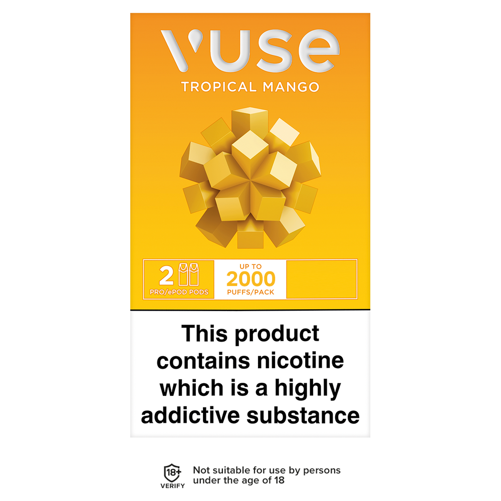 Vuse Pro Pods vPro Tropical Mango | Ecigwizard | Free Delivery Vuse Pro Pods vPro Tropical Mango | Ecigwizard | Free Delivery