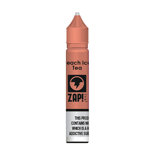 zap juice peach ice tea nic salt 10ml