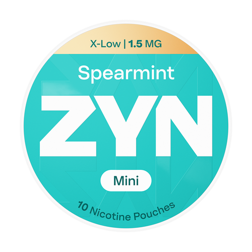 zyn nicotine pouches spearmint mini 1.5mg