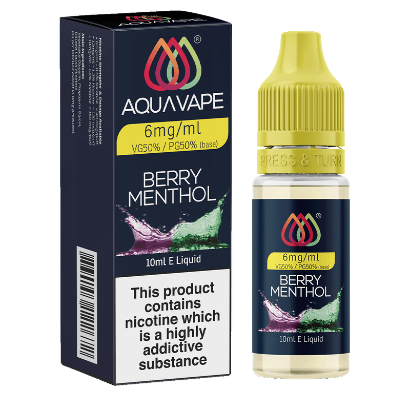 Berry Menthol E-Liquid by Aquavape - 10ml 6mg