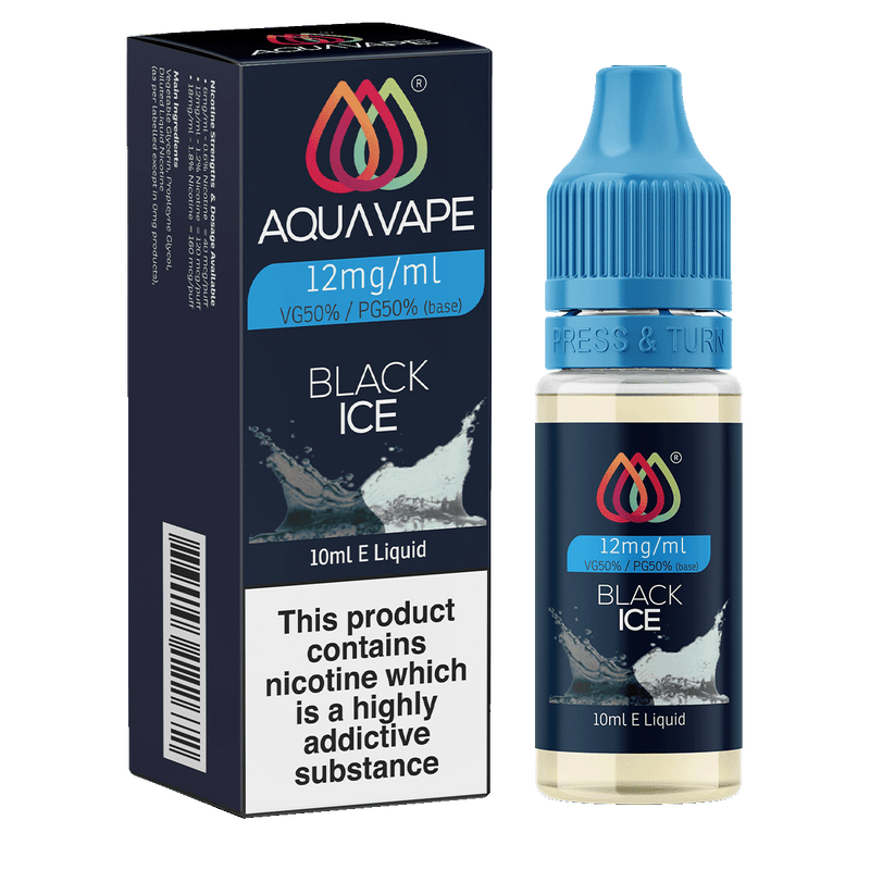 Black Ice E-Liquid by Aquavape - 10ml 12mg